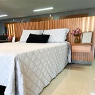 Cabeceira Casal Com Mesas De Cabeceira - Lyon-naturale - Mava