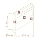 Cabeceira Casal Com Nicho Roma Conquista Móveis