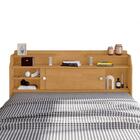 Cabeceira Casal Com Portas Crystal Naturalle E Off White