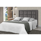 Cabeceira Casal Cristal 1,38 Cinza