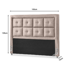 Cabeceira Casal Cristal 1,58 Bege