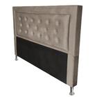 Cabeceira Casal Cristal 195cm Suede Cappuccino Adonai Estofad
