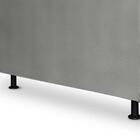 Cabeceira Casal Daiana 140cm Suede Cinza – Fdecor