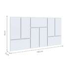 Cabeceira Casal Dominó Branca