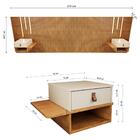 Cabeceira Casal E Queen Ripada Manila 2 Mesas E Led