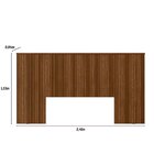 Cabeceira Casal Em Ripado Laranjeiras 2.4 Com Frame Linea Bra