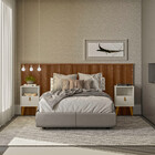 Cabeceira Casal Em Ripado Laranjeiras 2.4 Com Frame Linea Bra