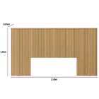 Cabeceira Casal Em Ripado Laranjeiras 2.4 Com Frame Linea Bra