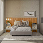 Cabeceira Casal Em Ripado Laranjeiras 2.4 Com Frame Linea Bra