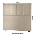 Cabeceira Casal Emilia Nude - Viero Móveis