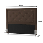 Cabeceira Casal Esmeralda 1,58 Marrom