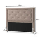Cabeceira Casal Esmeralda 1,93 Bege