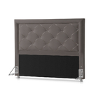 Cabeceira Casal Esmeralda 1,93 Cinza