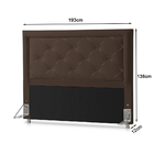 Cabeceira Casal Esmeralda 1,93 Marrom