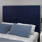 Cabeceira Casal Estofada 140cm Amandita Turkey Azul