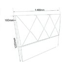 Cabeceira Casal Estofada 140cm Elegance  Bege