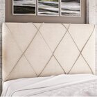 Cabeceira Casal Estofada 140cm Elegance  Bege