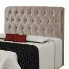 Cabeceira Casal Estofada 143cm Grécia  Palha