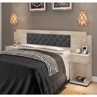 Cabeceira Casal Estofada Amarula Chumbo