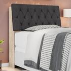 Cabeceira Casal Estofada Amarula Chumbo