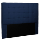 Cabeceira Casal Estofada Arsenal 140 Cm Suede Azul Marinho -