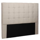 Cabeceira Casal Estofada Arsenal 140 Cm Veludo Bege - Nexta C