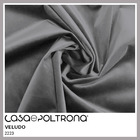 Cabeceira Casal Estofada Arsenal 140 Cm Veludo Cinza Claro -