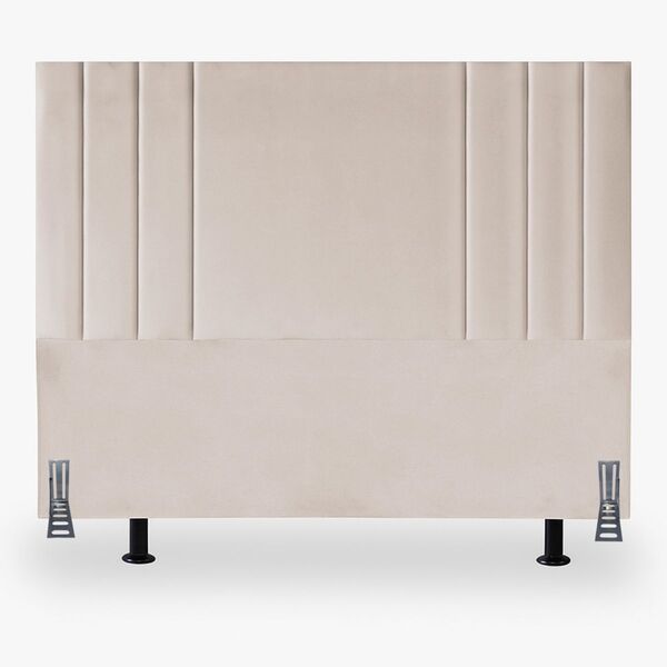 Cabeceira Casal Estofada Cama Box Moderna 140 Cm Veludo Frame