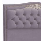 Cabeceira Casal Estofada Capitône Com Frame 140 Cm Belize Par