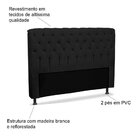 Cabeceira Casal Estofada Capitône Com Frame Paris 140 Cm Amas