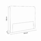 Cabeceira Casal Estofada Capitône Com Frame Paris 140 Cm Sint
