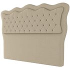 Cabeceira Casal Estofada Capitône Olivia 140 Cm Para Cama Box