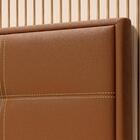 Cabeceira Casal Estofada Corino Caramelo Monte Carlo Dobuê