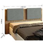 Cabeceira Casal Estofada Dallas 1,60m Amêndoa