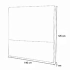 Cabeceira Casal Estofada Estela 140 Cm Para Cama Box Corino M