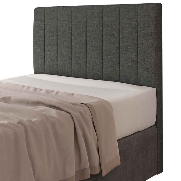 Cabeceira Casal Estofada Estela 140 Cm Para Cama Box Linho Ci