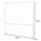 Cabeceira Casal Estofada Fabiana 140 Cm Para Cama Box Linho M