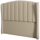 Cabeceira Casal Estofada Grey 140 Cm Para Cama Box Sintético