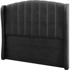 Cabeceira Casal Estofada Grey 140 Cm Para Cama Box Sintético