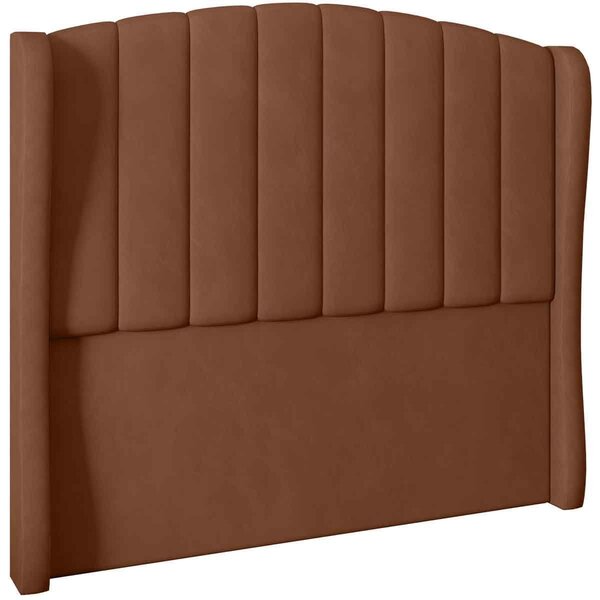 Cabeceira Casal Estofada Grey 140 Cm Para Cama Box Veludo Ter