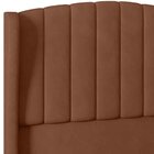 Cabeceira Casal Estofada Grey 140 Cm Para Cama Box Veludo Ter