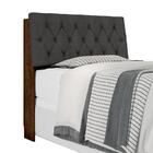 Cabeceira Casal Estofada Malbec Chumbo