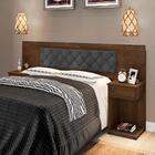 Cabeceira Casal Estofada Malbec Chumbo