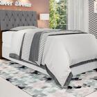 Cabeceira Casal Estofada Malbec Cinza