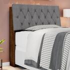 Cabeceira Casal Estofada Malbec Cinza