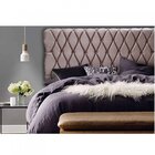 Cabeceira Casal Estofada Nala Luxor Bege