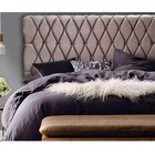 Cabeceira Casal Estofada Nala Luxor Bege