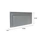 Cabeceira Casal Estofada Para Cama Box Com Tachas 140x60cm Re