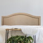 Cabeceira Casal Estofada Para Cama Box Curva Luxo Com Tachas