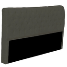 Cabeceira Casal Estofada Para Cama Box Glass Veludo Tabaco